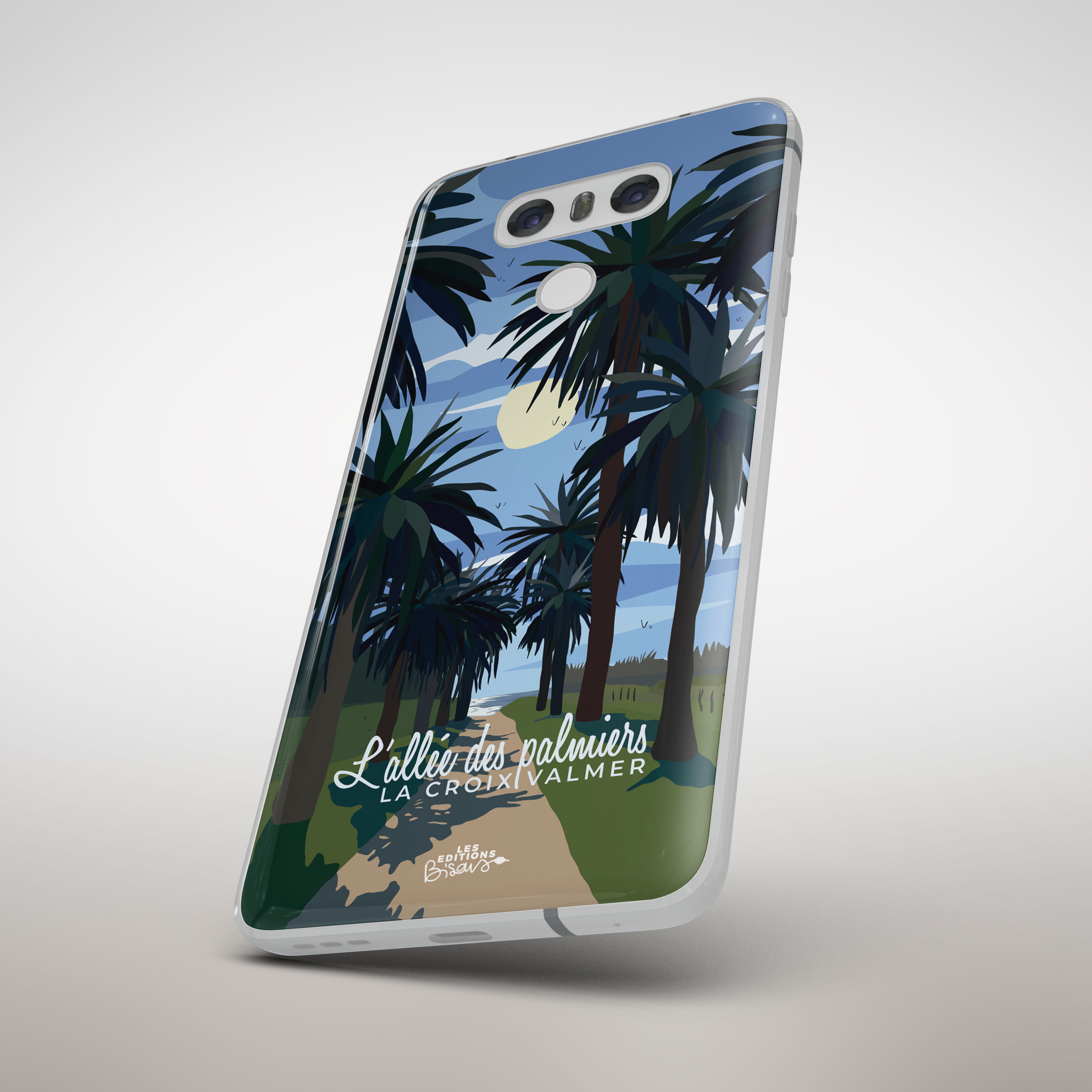 Coque de téléphone - « Allée des Palmiers - La Croix Valmer »