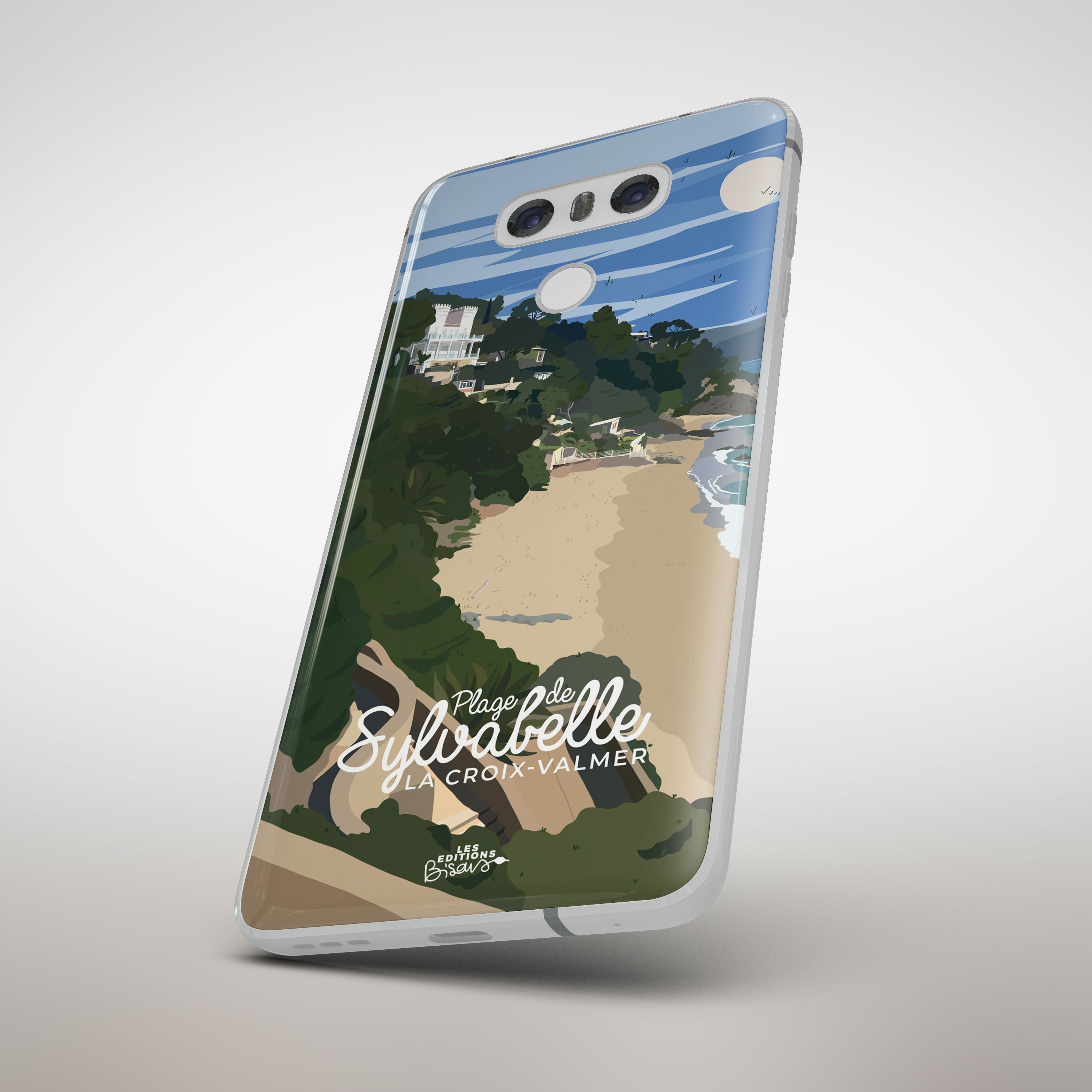 Coque de téléphone - « Plage de Sylvabelle - La croix Valmer »
