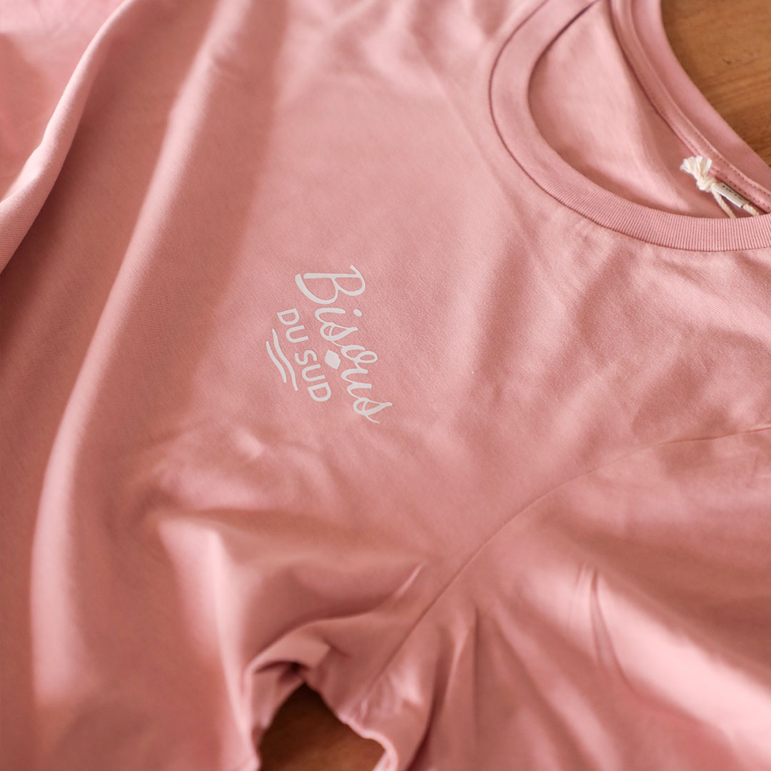 T-shirt coton BIO Rose - Enfant – Bisous du Sud