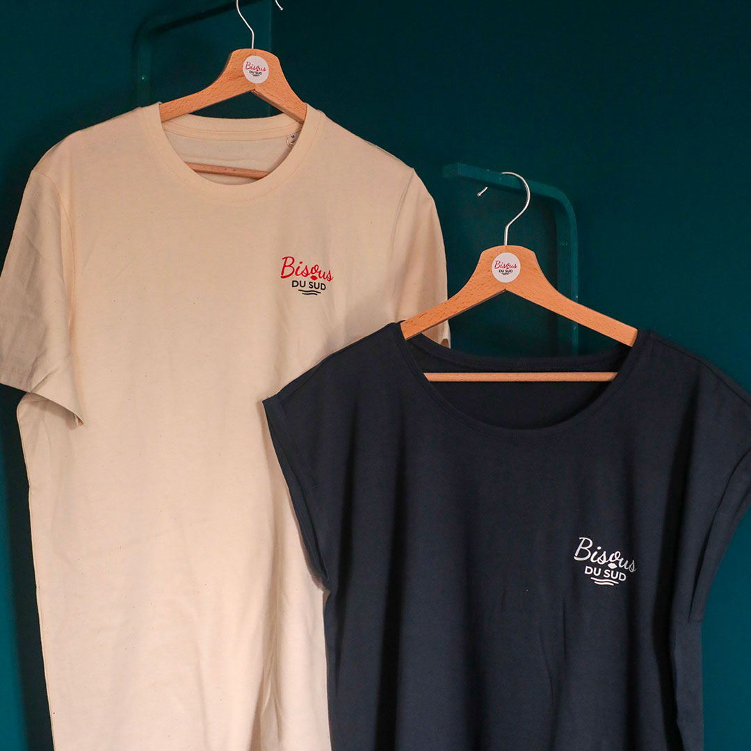 T-shirt jersey BIO navy - Femme – Bisous du Sud
