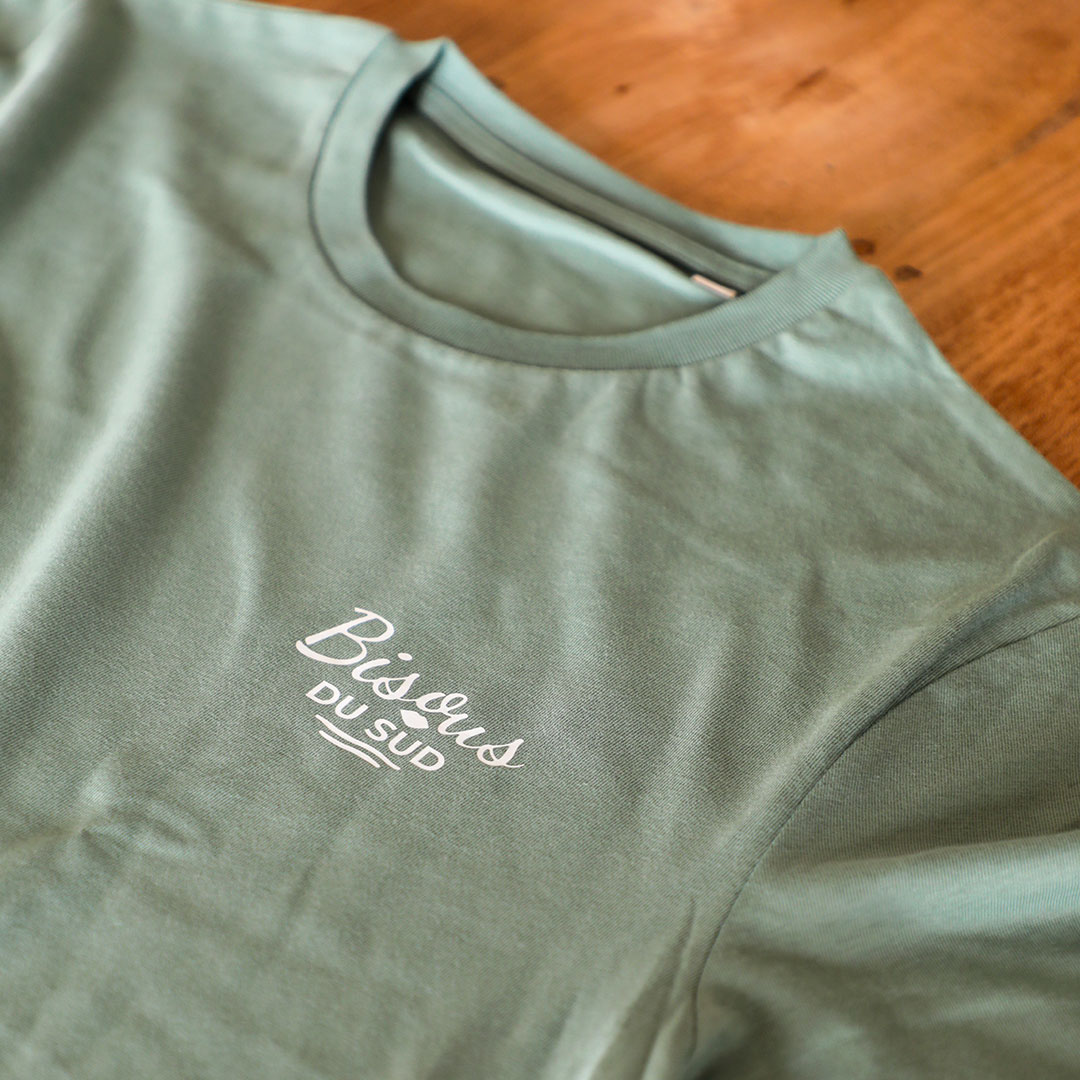 T-shirt coton BIO green - Homme – Bisous du Sud