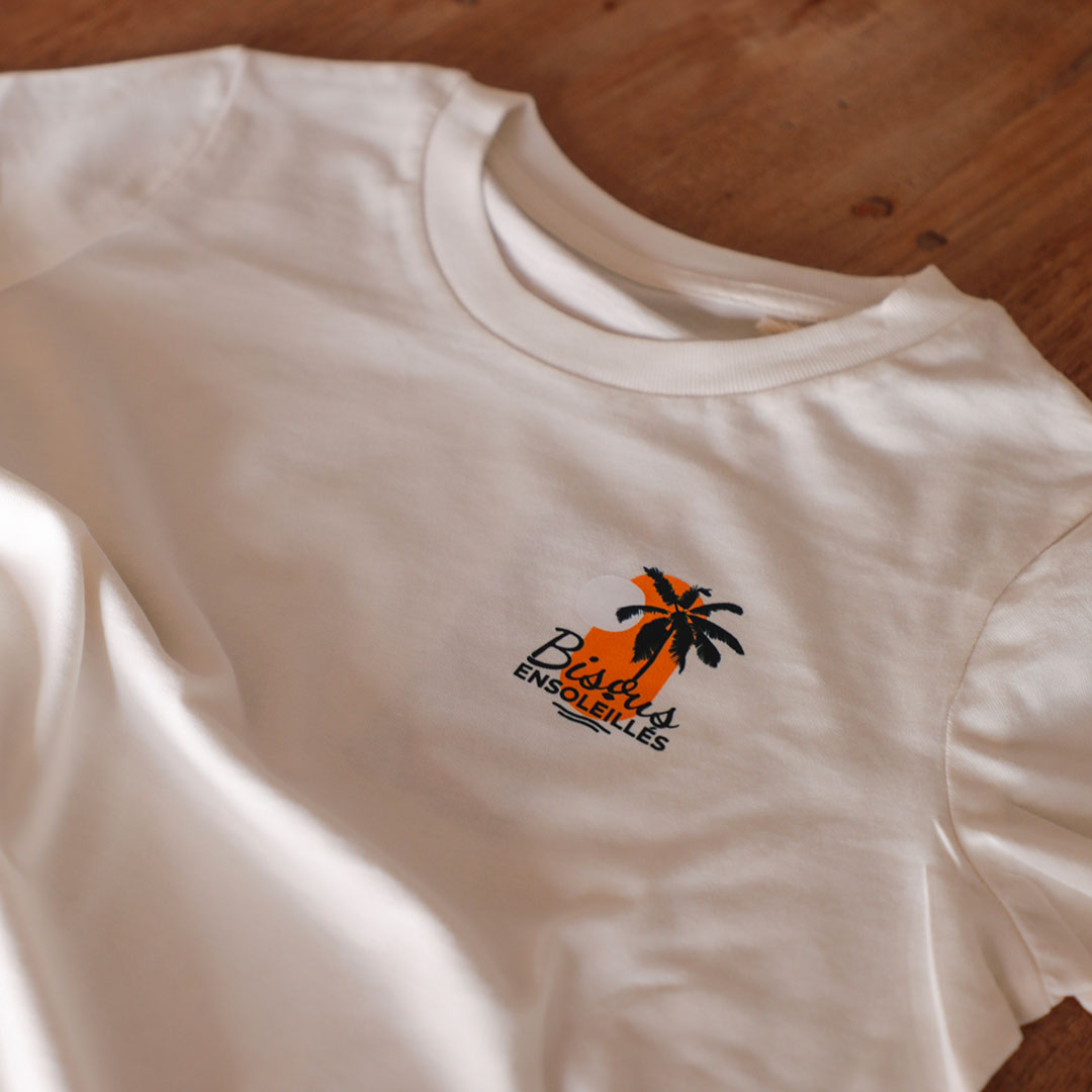 T-shirt coton BIO Ivory - Enfant – Bisous ensoleillés