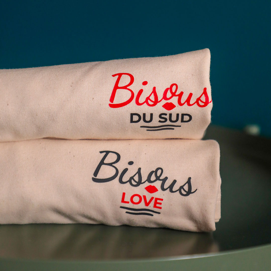 T-shirt jersey BIO Rose - Femme – Bisous Love