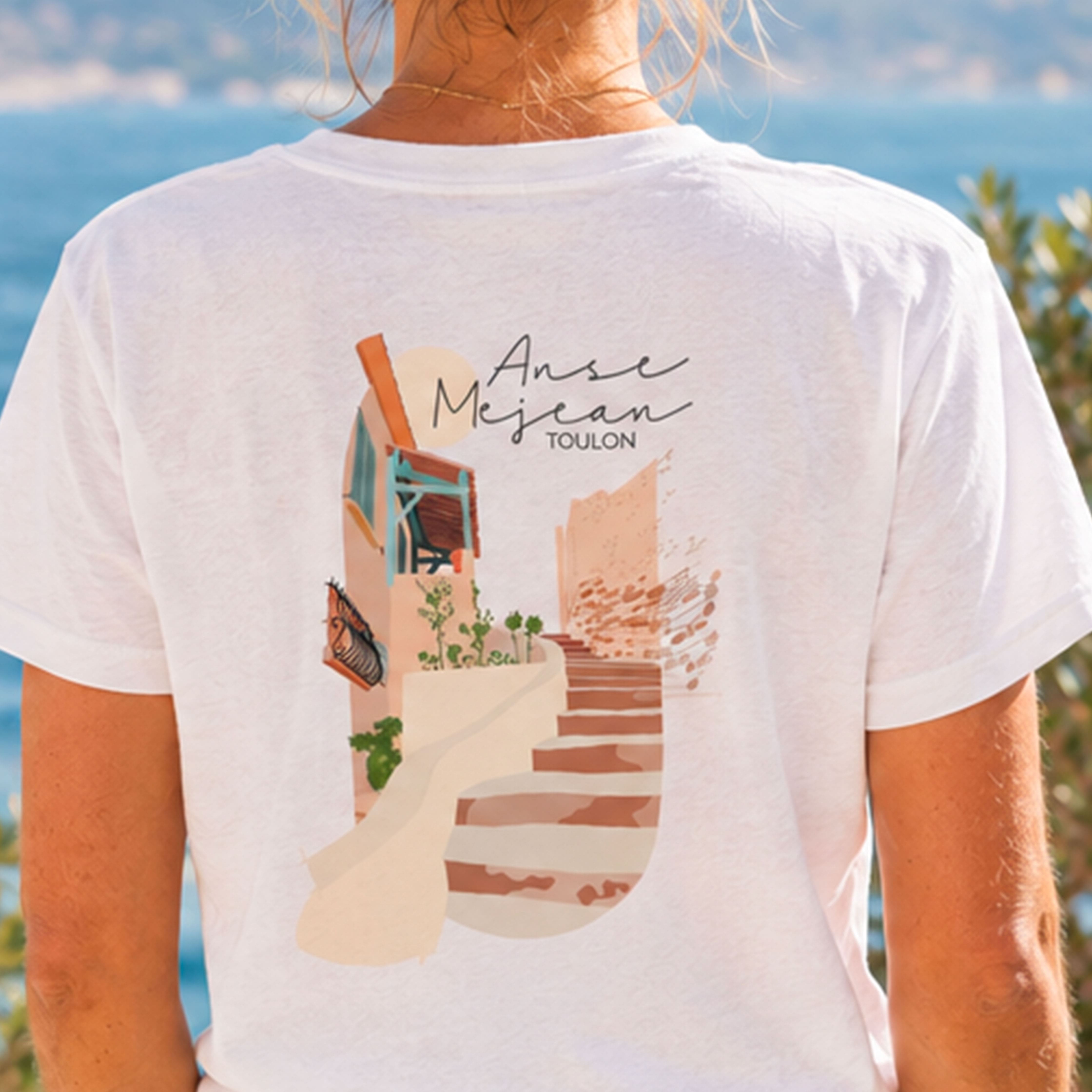 Collection "Villes du Sud" - Anse Méjean côté escalier